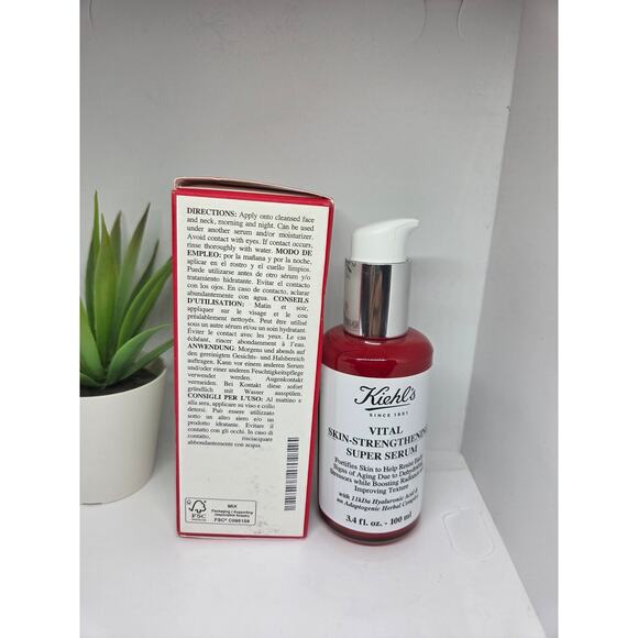 Kiehl's Vital Skin Strengthening Super Serum 3.4fl Retail $150 - Picture 3 of 4